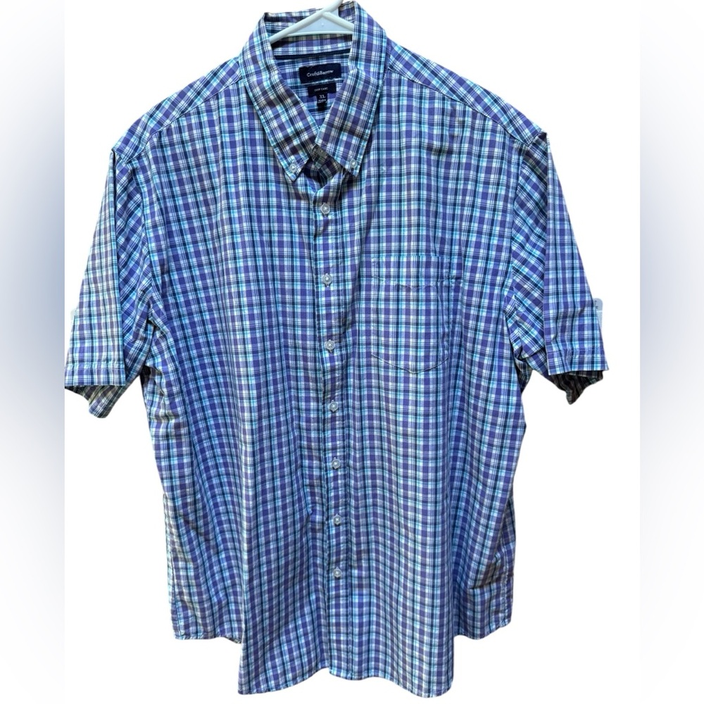 Croft & Barrow Plaid Easy Care Button‎ Down Oxford